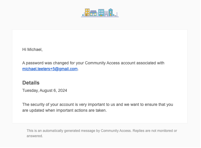 Thumbnail of Step 6 of Resetting Your Community Access Password